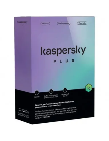 Antivirus Kaspersky Plus 3 Poste Equivalent Total / 1an