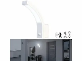 Applique murale LED d'extérieur 1100 lm avec capteur PIR - coloris blanc | Encastrable et mural 