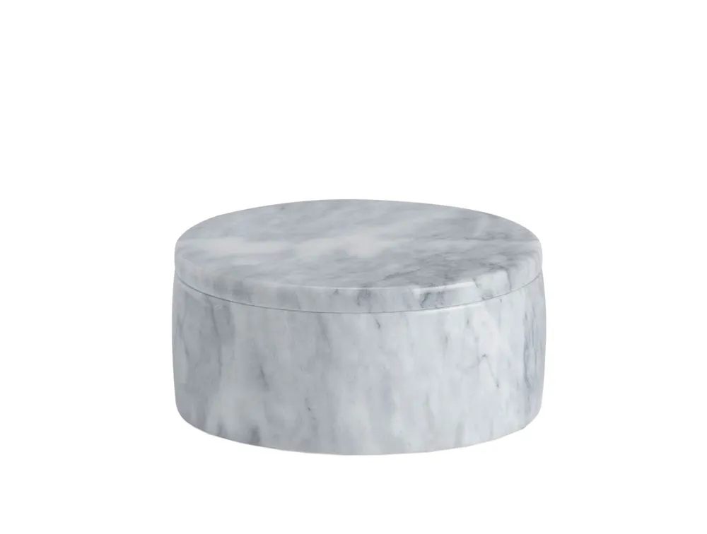 Ax24145 marble boxø12.5x6 cm