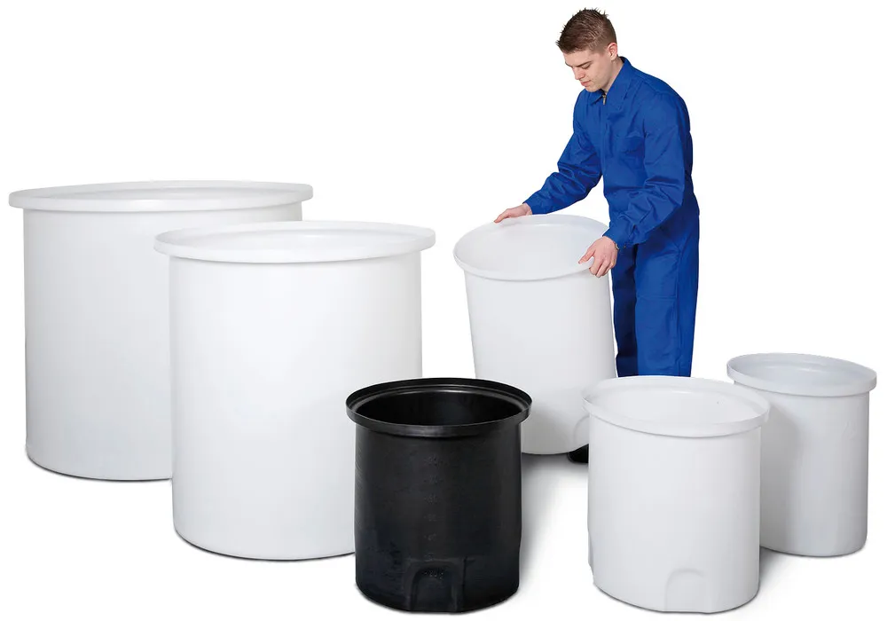 Bac de rétention avec agrément DIBT, pour cuves de stockage et de dosage, 80 litres, transparent