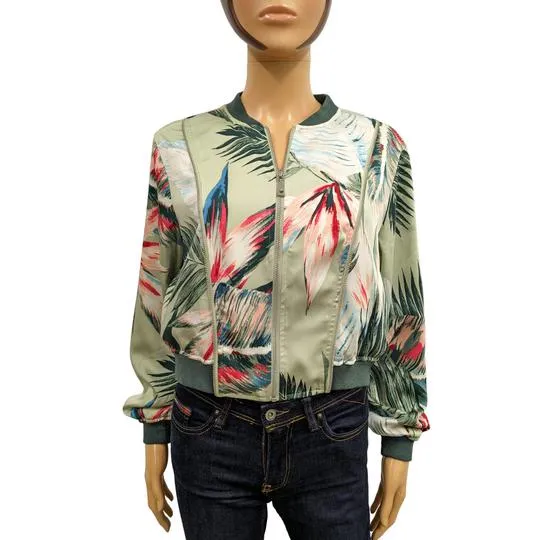 Blouson Teddy Guess T S Veste Bomber imprimé tropical