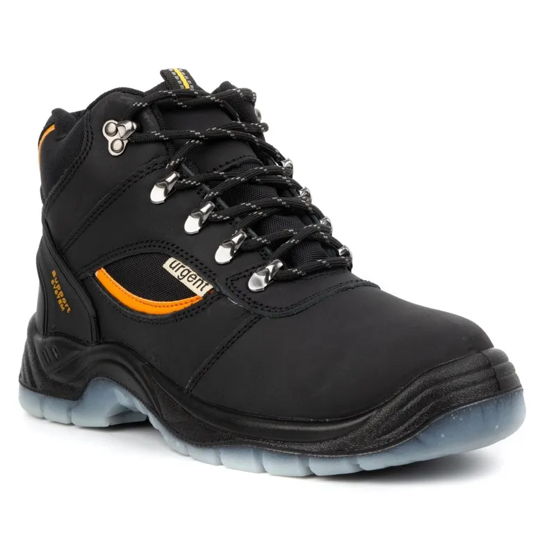 Bottes de travail en cuir URGENT 126/OB Src sans embout le noir