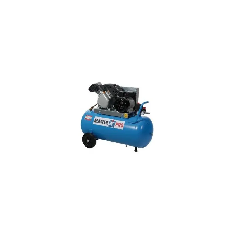 Compresseur mobile bicylindre MASTERPRO "122209" de 100 L - 14,8 m³/h