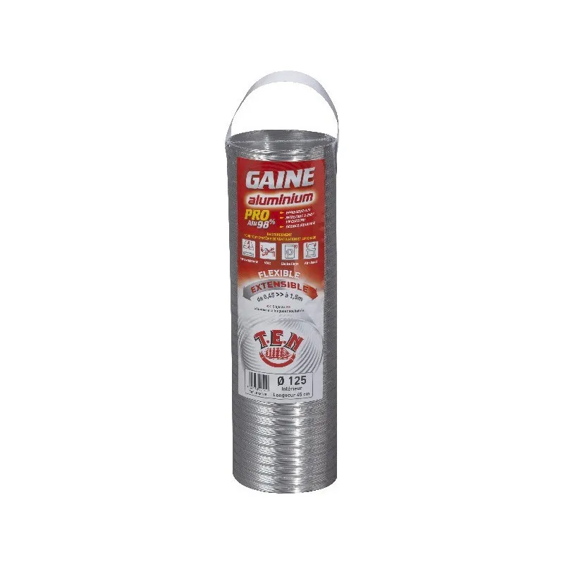 Gaine extensible alu 3m diamètre 100 mm