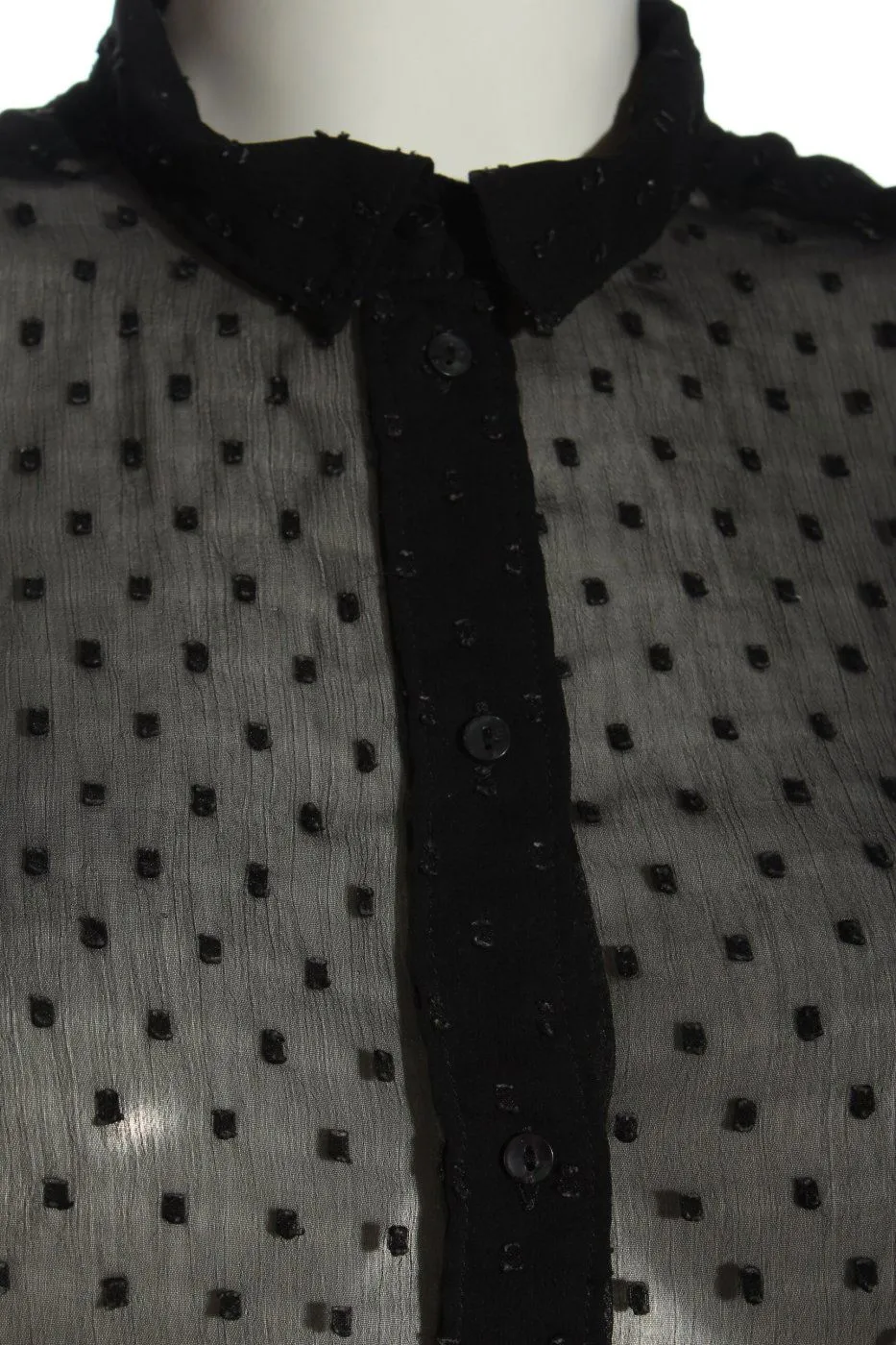 H&M Chemisier noir style décontracté
