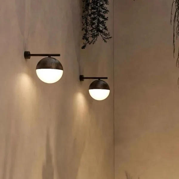 Il Fanale - Sfera AP - Applique murale d'extérieur en aluminium