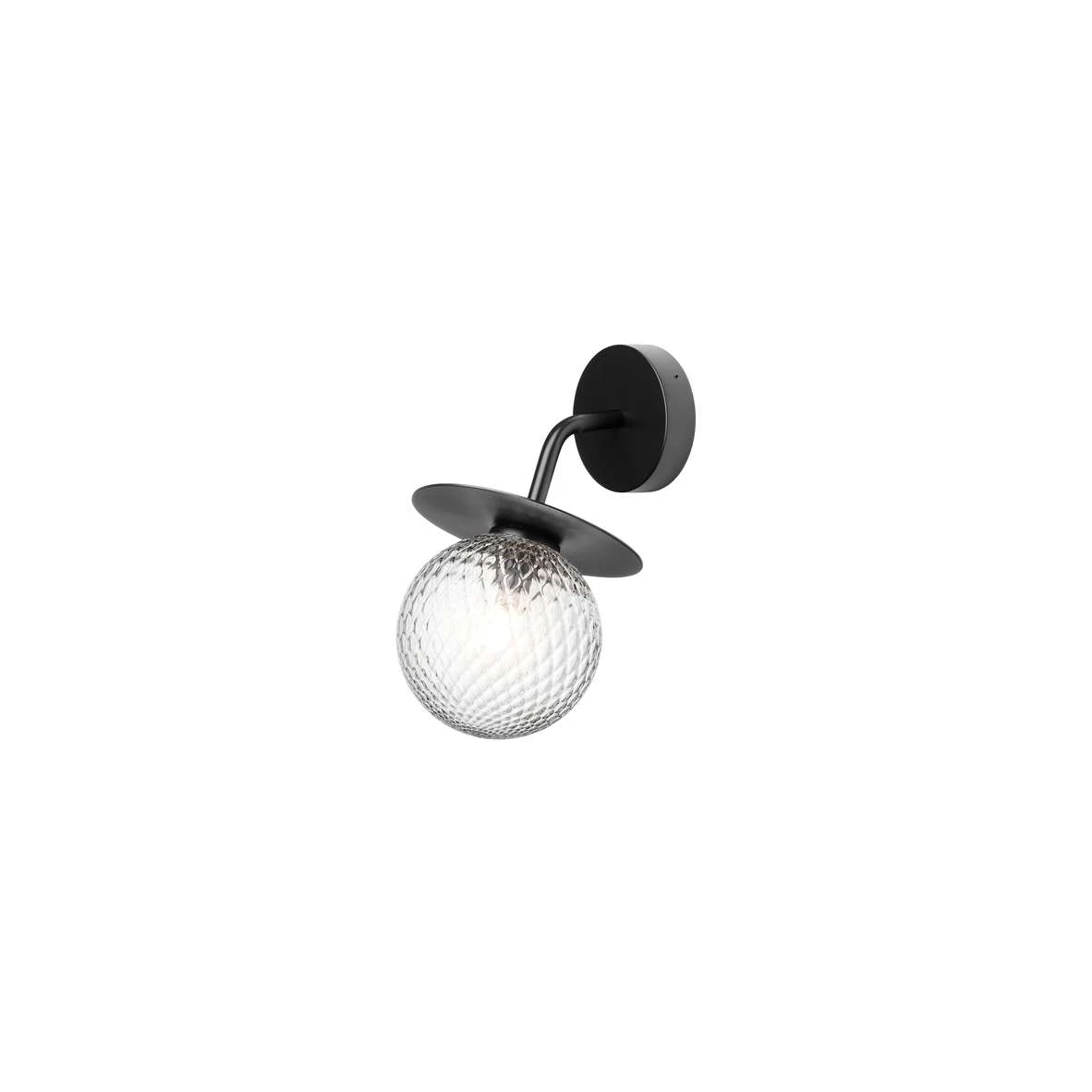 Liila Applique Murale d'Extérieur Black/Optic Clear - Nuura