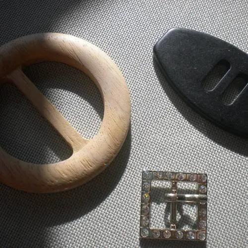 Lot de 3 boucles de ceinture 3 formes