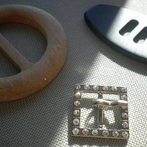 Lot de 3 boucles de ceinture 3 formes