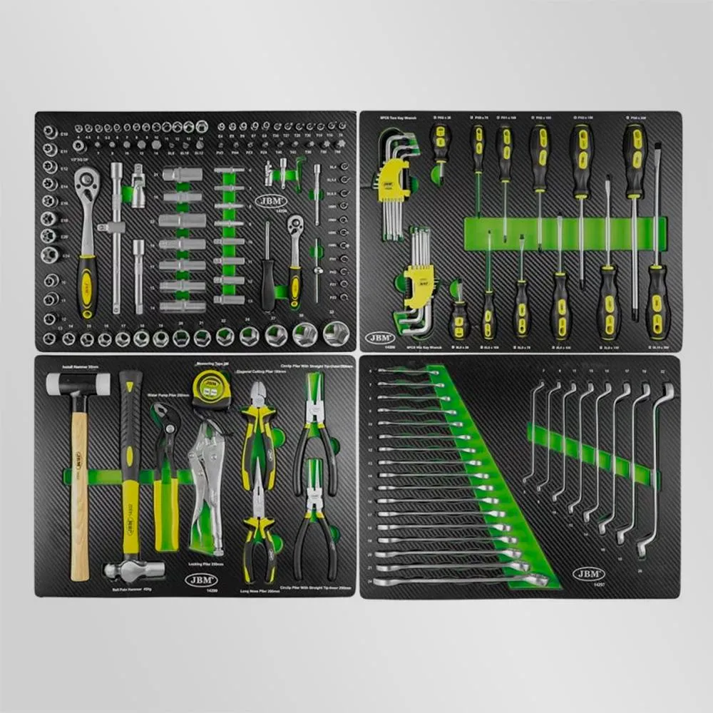 Lot de 4 modules d'outils JBM 172 pcs pour servante d'atelier 53708 