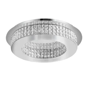 NOVA LUCE 9361084 Plafonnier chromé Ø50 cm ZEFFARI