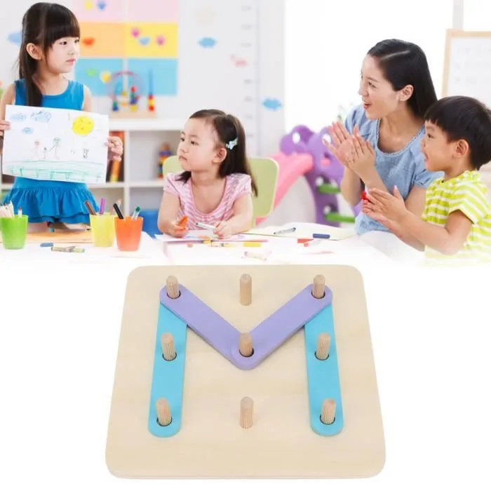 Omabeta Casse-tête de construction de lettres Entraînement à la réflexion Coordination œil-main Casse-tête de formes de lettres