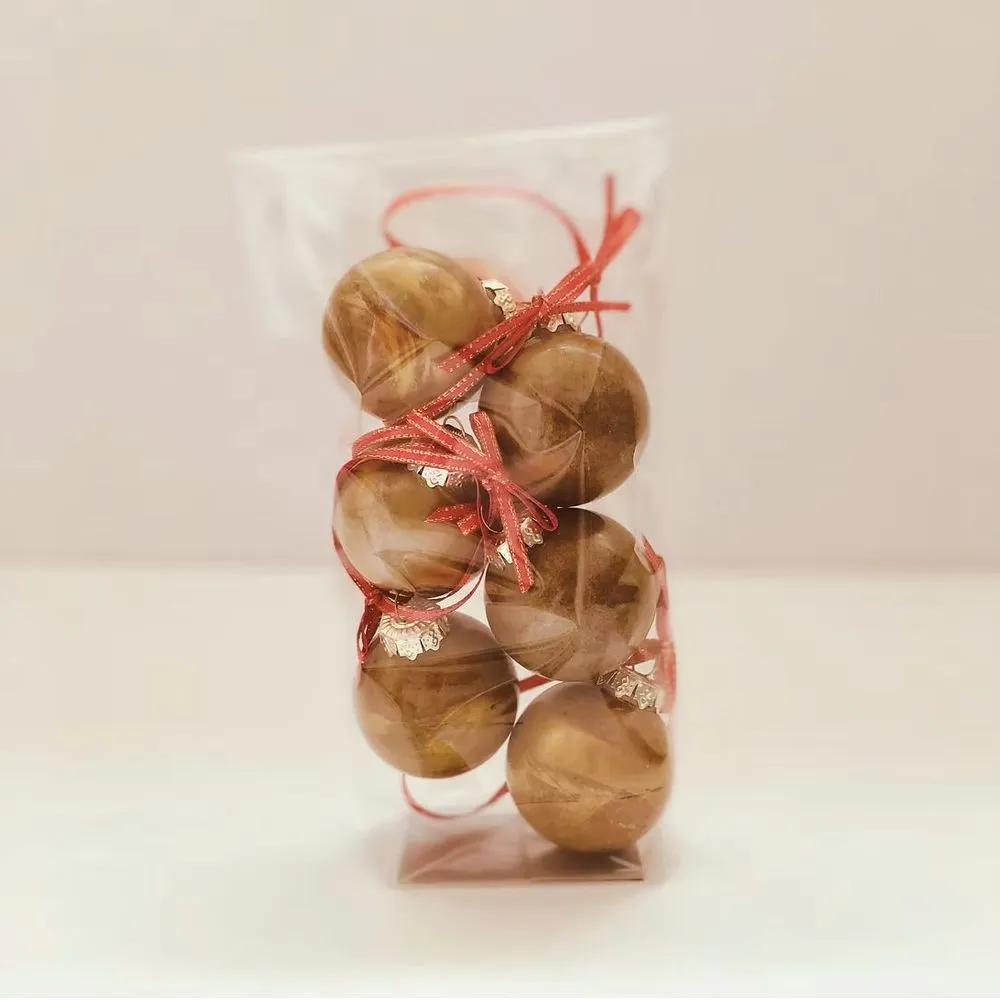 Packet de 6 sphère de noël no.1