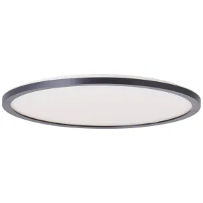 Plafonnier Salle de Bain BRENNAN 22W 3000K LED Noir-blanc