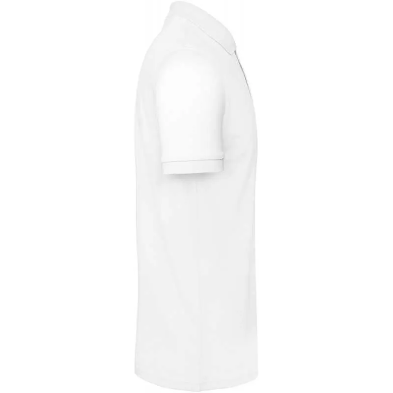 Polo coton bio blanc personnalisé homme 170G/M² "Organic"