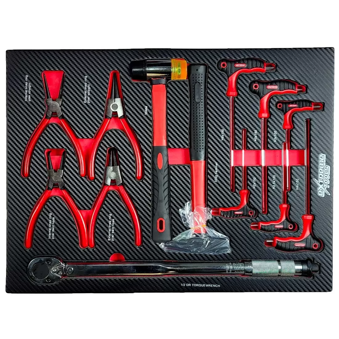 SERVANTE D'ATELIER EXTREME TOOLS 6/4 ROUGE 162 OUTILS 