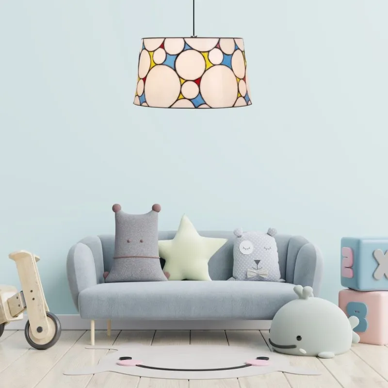 Suspension Style Tiffany Hippy 1x60W E27