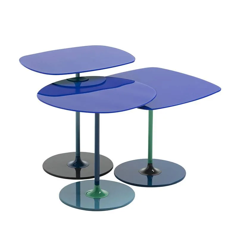 Table d'appoint guéridon     THIERRY H 50 Bleu           KARTELL