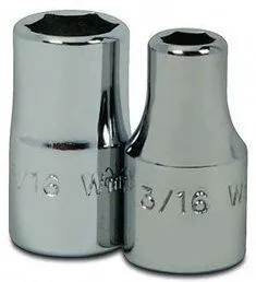 Williams M-612 Douille 3/8" x 6 pans courte à prise 1/4"